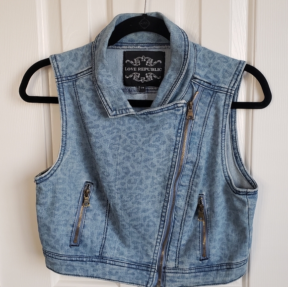 Love Republic Cropped Jean Vest - Picture 2 of 6